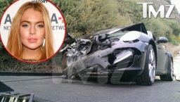 Uno de los varios accidentes que Lohan ha tenido